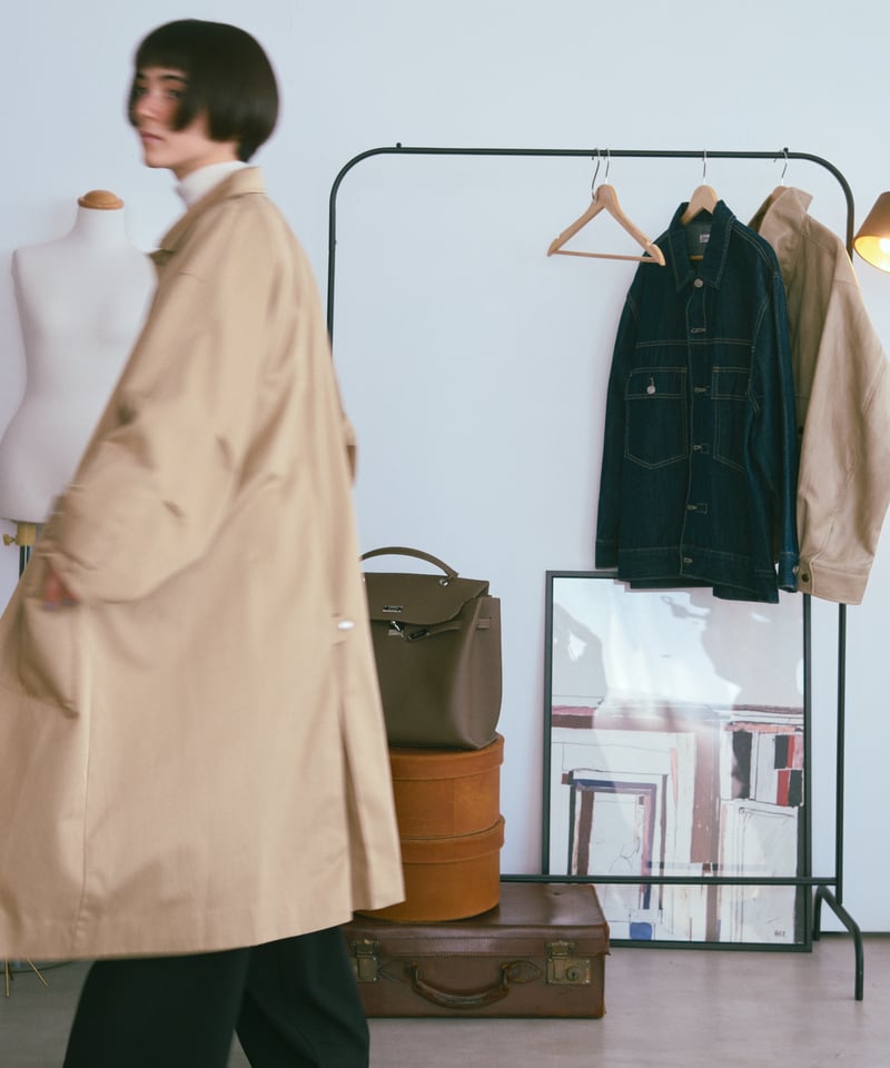 soutien collar coat -middle-【綿100%】 | F A S H I