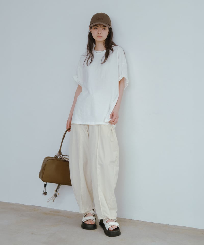 BASIC COLOR】loose tapered shaka pants/2color |