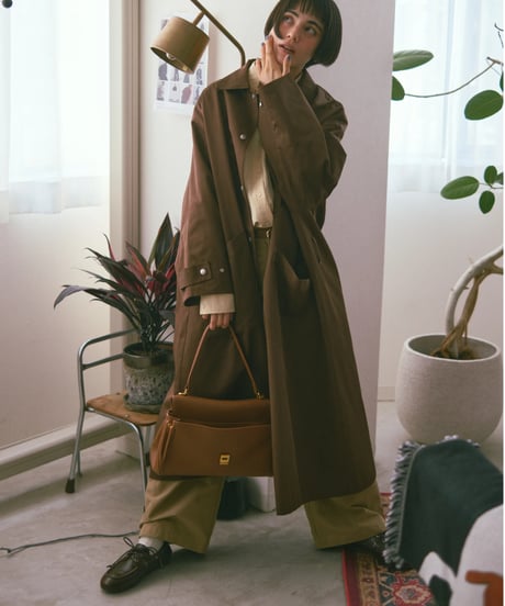 soutien collar coat - long/3color