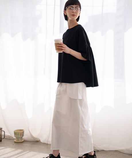 layered jersey dolman top