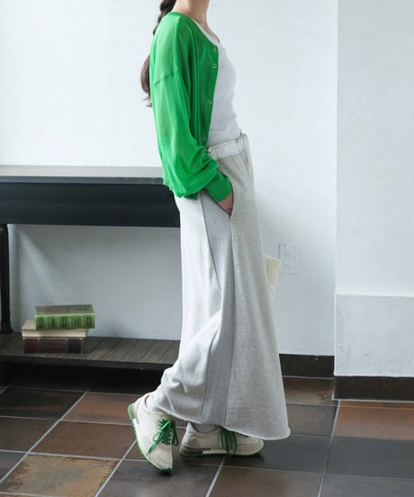 side rib sweat skirt/2color