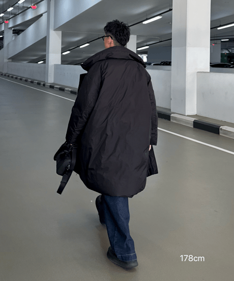 ＜予約販売＞long puffer overcoat/3color