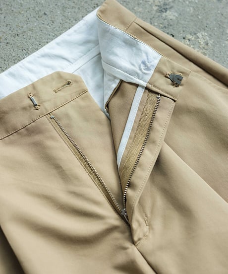 *【一部予約】tuck wide chino pants/2colors/2size　black:即納　beige:10月中旬入荷分
