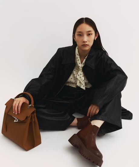 【FINE】synthetic leather jacket/3color ＜送料無料＞