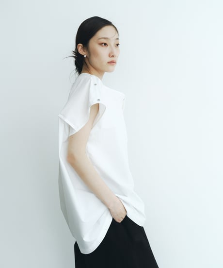 【FINE】square flap blouse