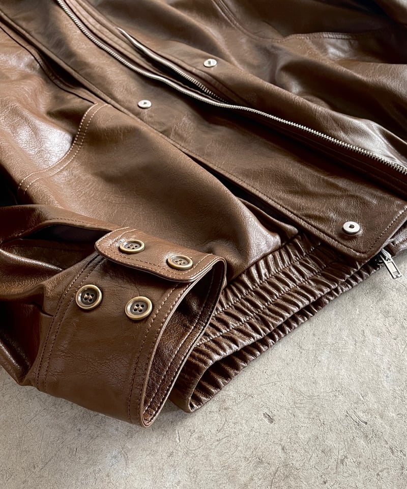 ジャケット・アウター Vintage / Military Leather Blouson ジャケット・アウター Vintage / Military Leather Blouson