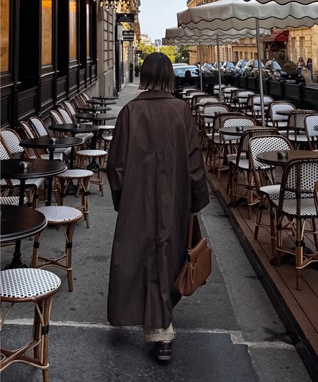 soutien collar coat - long/3color