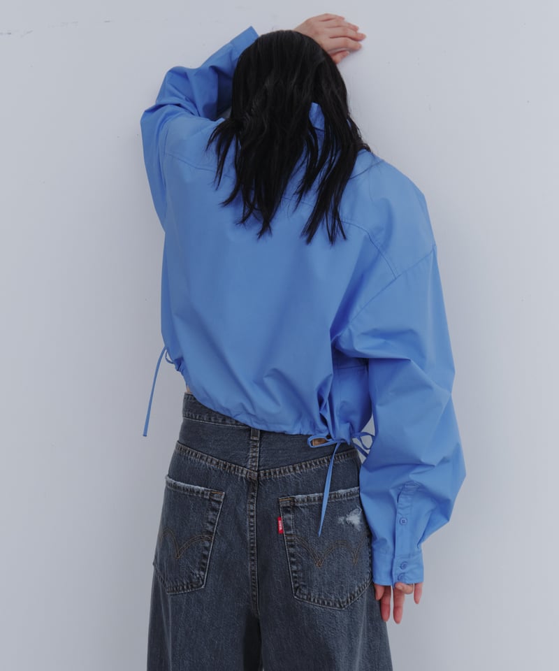 エンフォルド 25AW LOOSE SHIRT シャツ 長袖 38 ライトブルー ENFOLD(エンフォルド)｜CUFFS COLOR SHIRT シャツ/ホワイト の通販