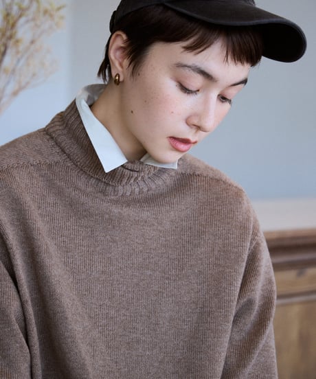 wool blend high neck knit/6color