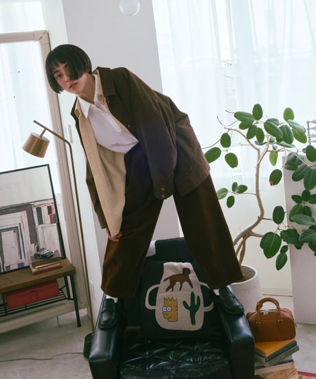 corduroy wide pants/3color