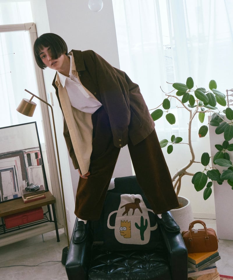 Fashiru ファシル corduroy wide pants アイボリー corduroy wide pants/3color | F A S H I R U