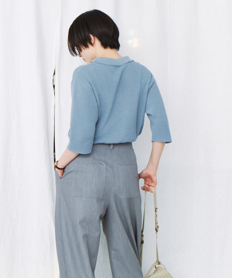 half sleeve knit polo / 3color | F A S H I R U