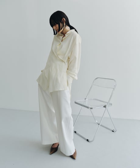 【FINE】tuck wide trousers/3size