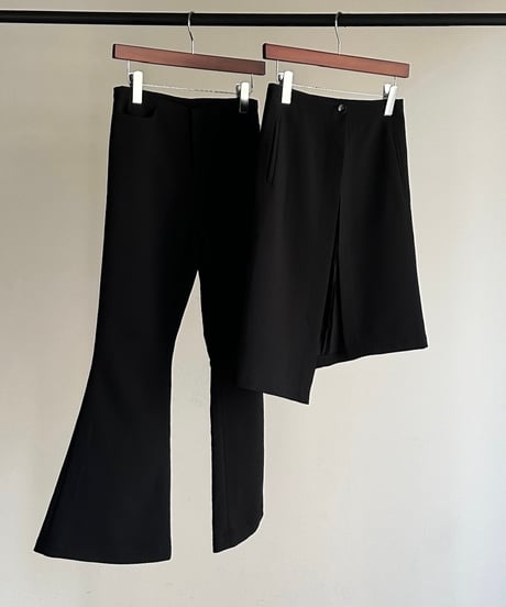 【FINE】flared trousers & wrap skirt