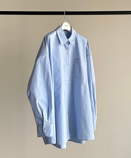 oversized blue shirt
