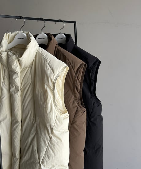 middle down vest/3color