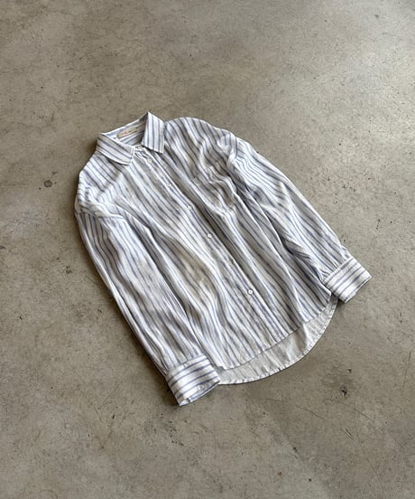 【FINE】rayon stripe over shirt