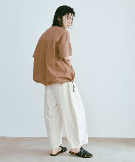 【NEW COLOR】back switching drawst pullover/2color