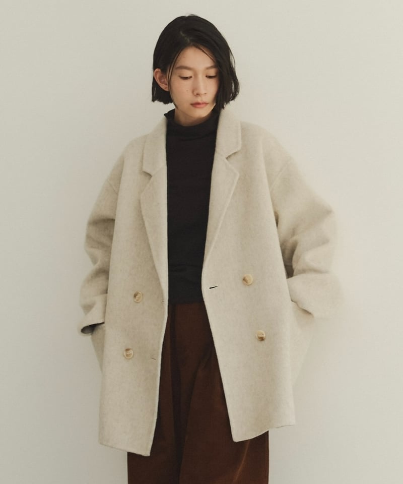 wool double face middle coat/3color | F A S H I wool double face middle coat/3color | F A S H I