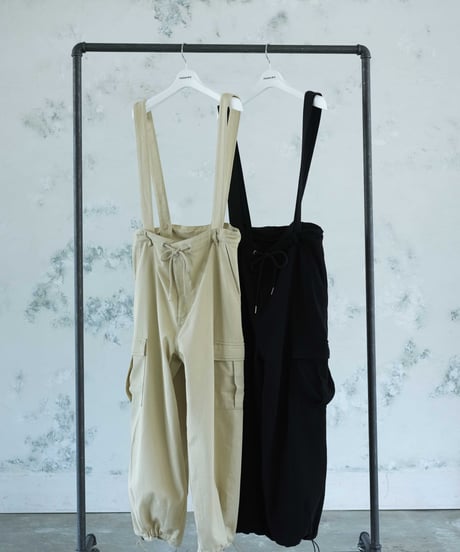 cargo pants with suspenders/2color