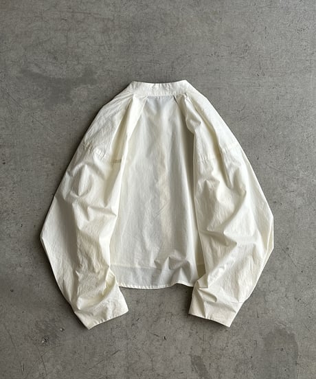 collarless volume sleeve blouse/2color