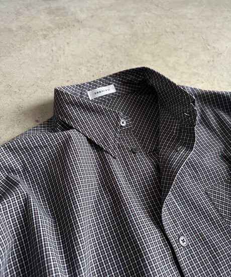 bias pocket check shirts/2color