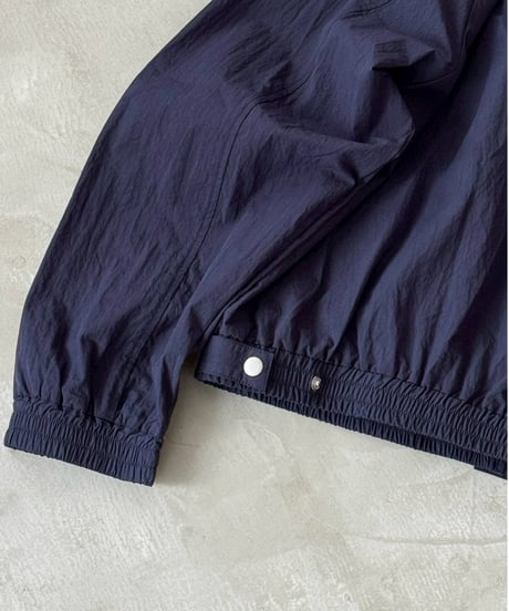 drawstring collar blouson / 2color