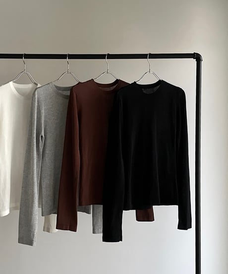 【FINE】basic long cut sew/4color