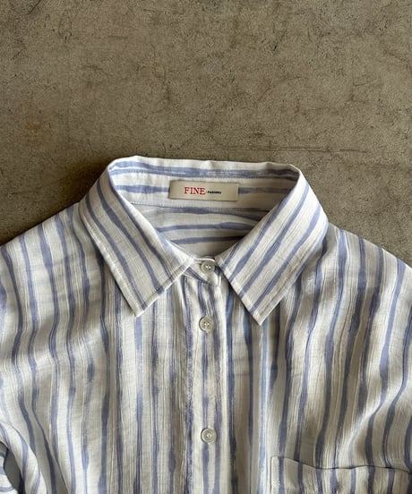 【FINE】rayon stripe over shirt