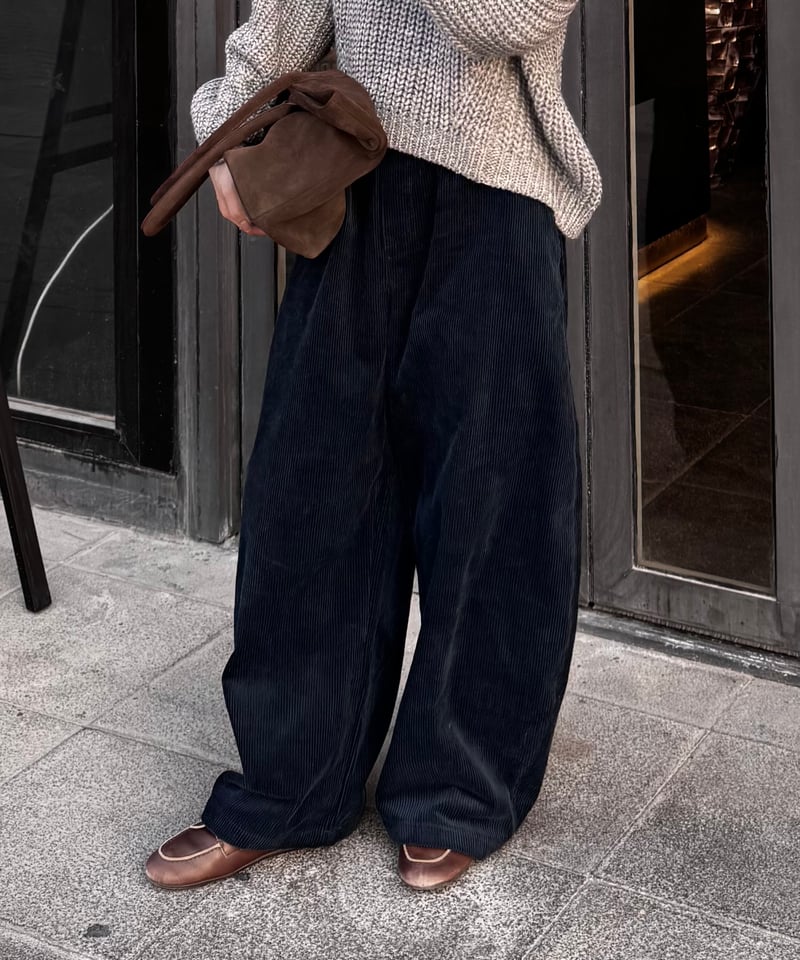 curve corduroy wide pants/4color | F A S H I R U