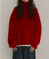 wool blend high neck knit/6color