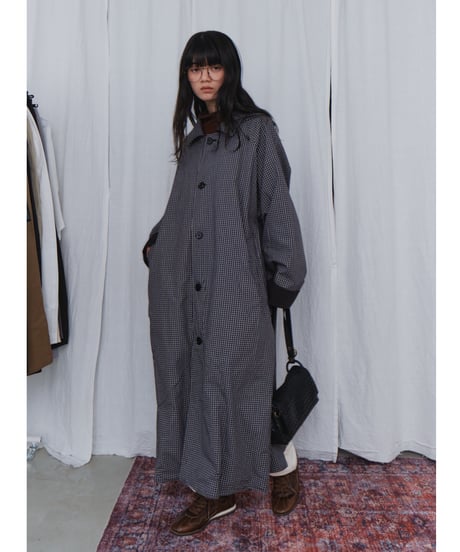 reversible balmacaan long coat / 2color