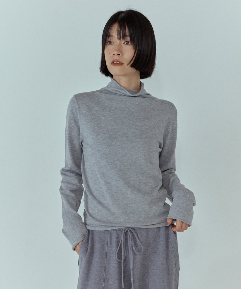 Bibiy. B. TURTLE KNIT タートルネック　セーター　グレー Bibiy. B. TURTLE KNIT タートルネック セーター グレー - メルカリ