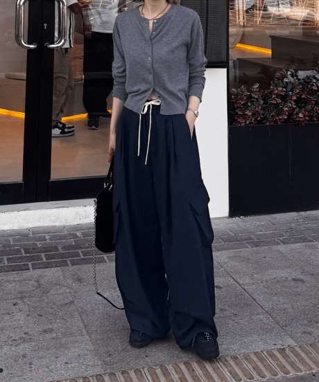 wool compact cardigan/3color