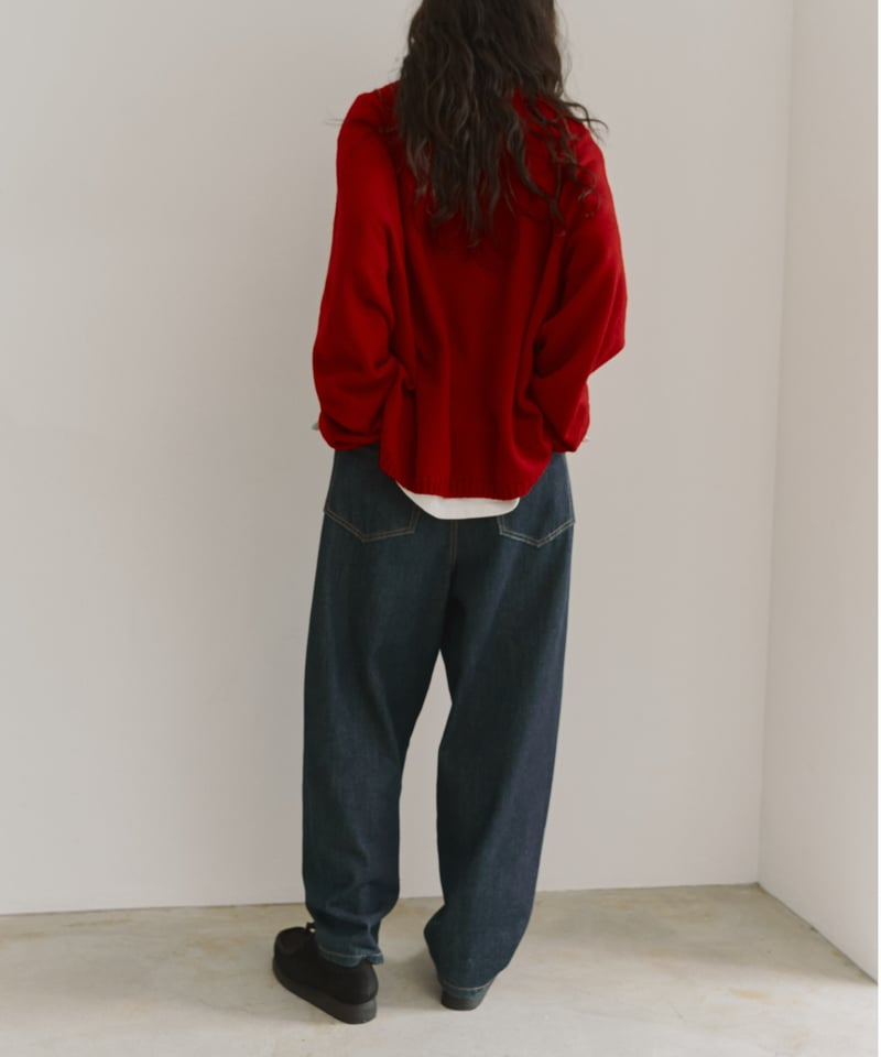 curve denim pants/2color/2size（setup対応） | F A S