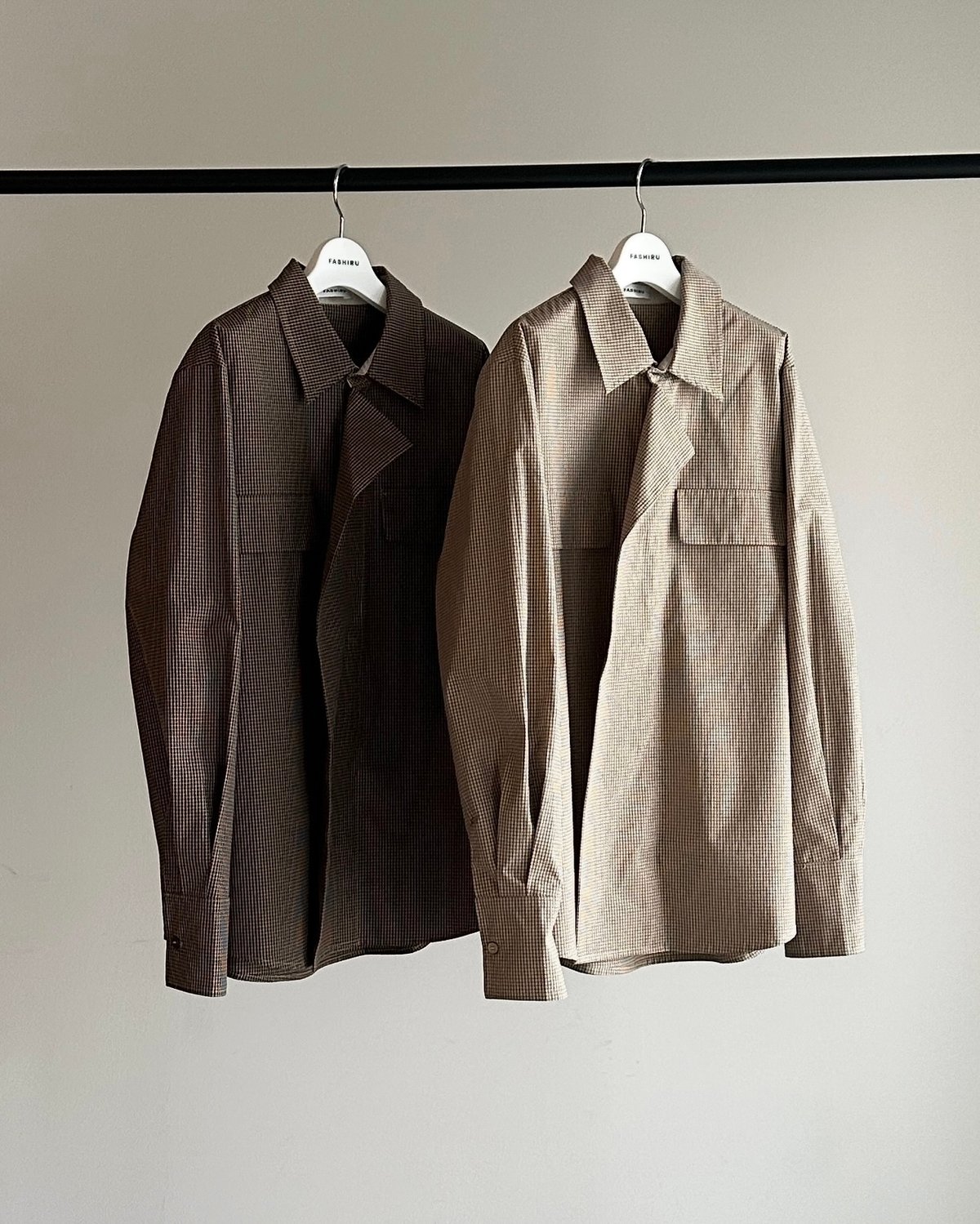 check design shirt jacket / 2color | F A S H I R U