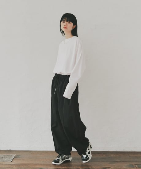 loose tapered shaka pants/2color