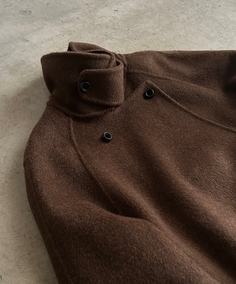 double face wool stand collar coat/2color | F A
