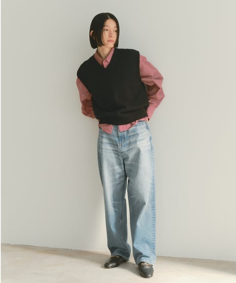 simple Vneck vest/3color