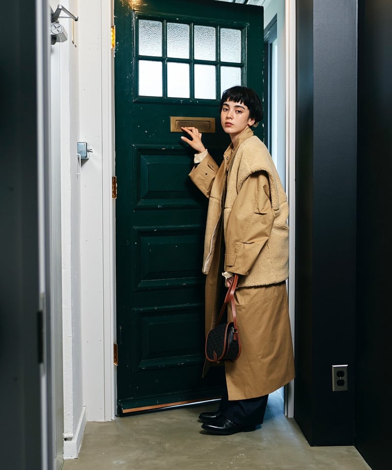 soutien collar coat -middle-/3color | F A S H I soutien collar coat -middle-/3color | F A S H I