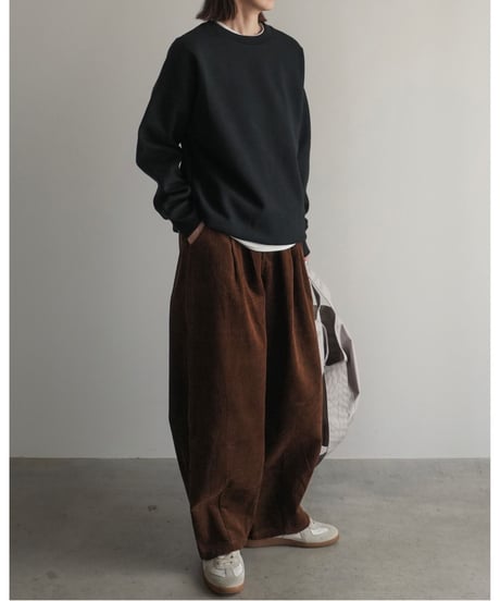 corduroy wide pants/3color