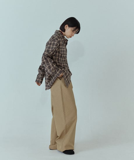 tuck wide chino pants/2color/2size
