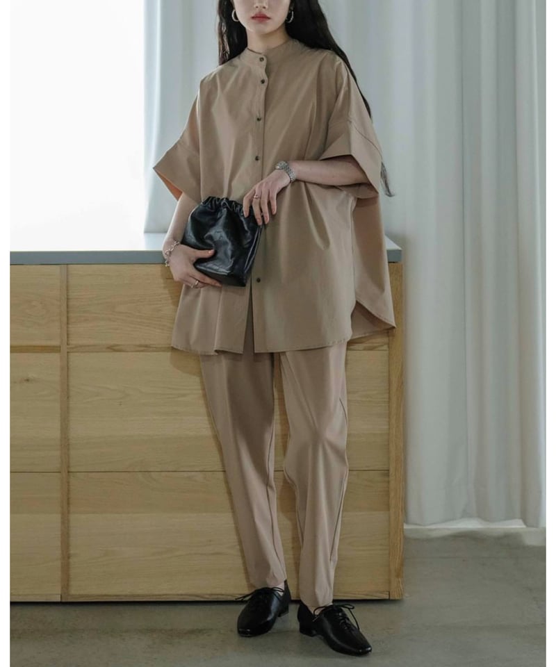 【完売品‼️】FASHIRU ファシル シャツ （接触冷感/UV/撥水加工） band collar shirt （UV/feeling cold/waterproof）