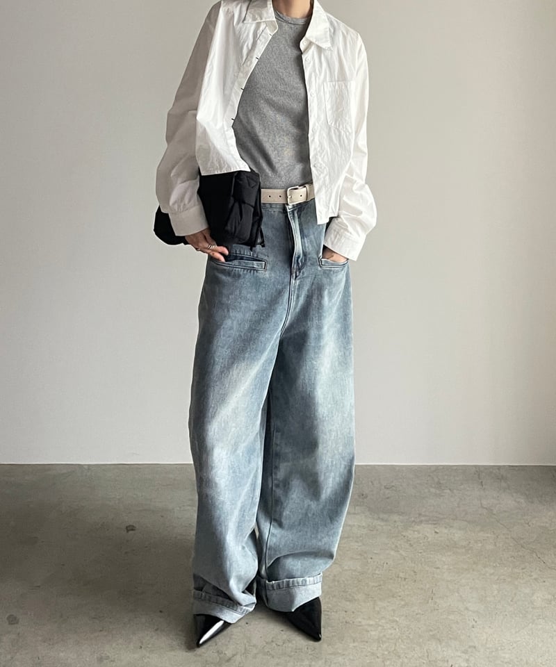 再入荷調整中】loose denim pants/2size | F A S H I R U