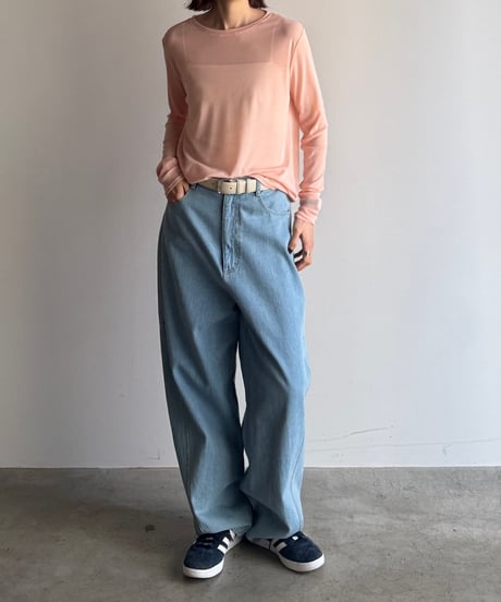 power net sheer pullover/4color