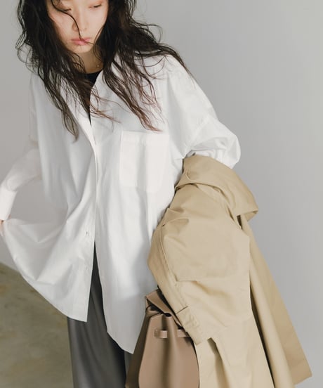 oversize shirt （white/yellow/pink）/3color