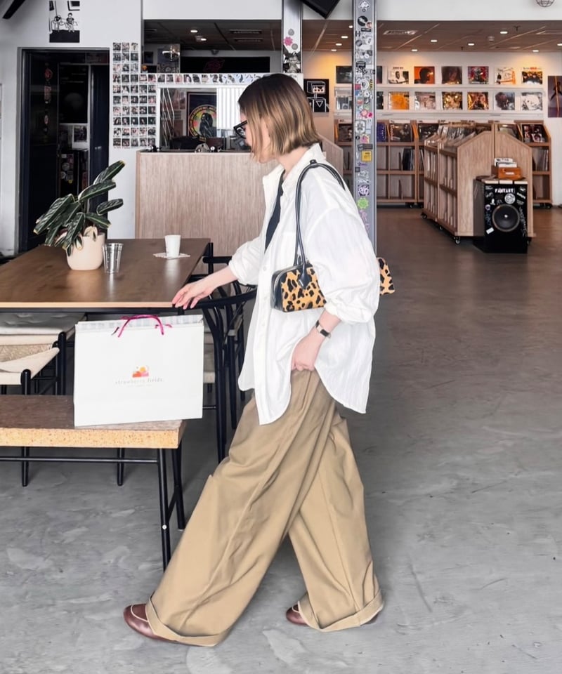 wide chino slacks/3size/3color | F A S H I R U