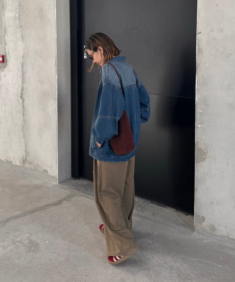 gradation denim jacket/2color