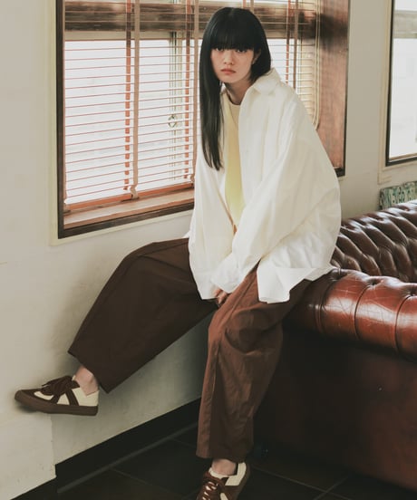 oversize shirt （white/yellow/pink）/3color