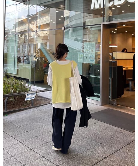 front button vest/2color